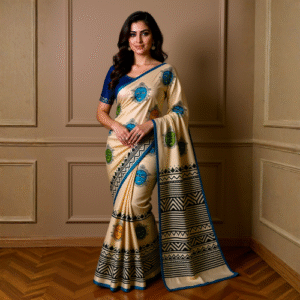 Aadiro-hand block-printed