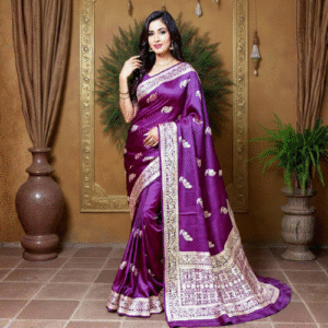Yashodhara – Majestic Purple Silk Saree