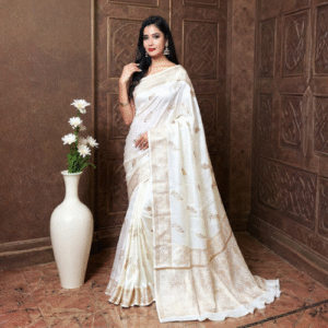 Ameyaa – Serene Ivory Banarasi