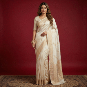 Ameyaa – Serene Ivory Banarasi