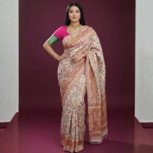 Pushpavalli-Pure silk inspired by Pashmina work